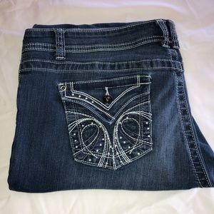 Apt 9 embellished bootcut jeans
